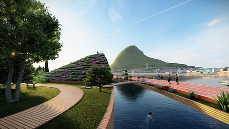 Floating Park in Lugano