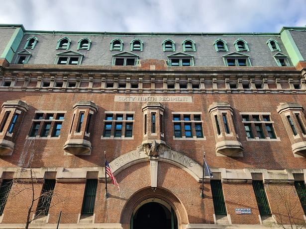 69th Regiment Armory, New York City, recipient of a 2023 Lucy G. Moses Preservation Award from the New York Landmarks Conservancy