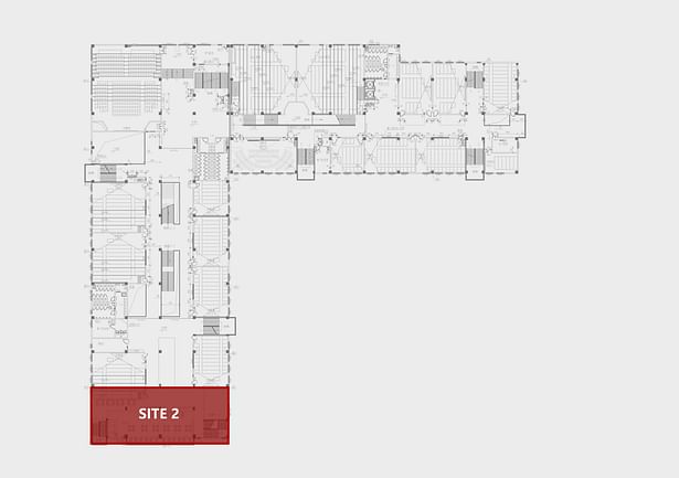Third Floor Plan of the Second Teaching Building @FEI Architects