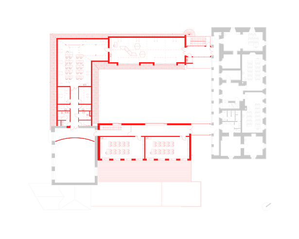 First floor plan Public Atelier, FUUZE