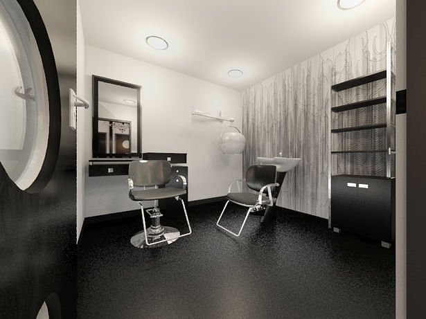 Proposed Interior Rendering of Salon Room