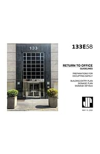 133 E 58 St. Return to Office Plan