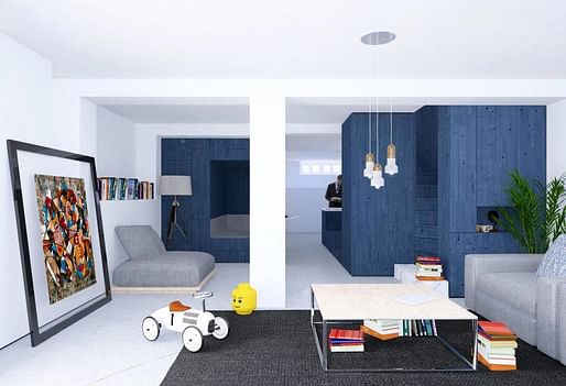 Pinheiro Manso Apartment by Mass Lab, located in Porto, Portugal. Image: Mass Lab. 