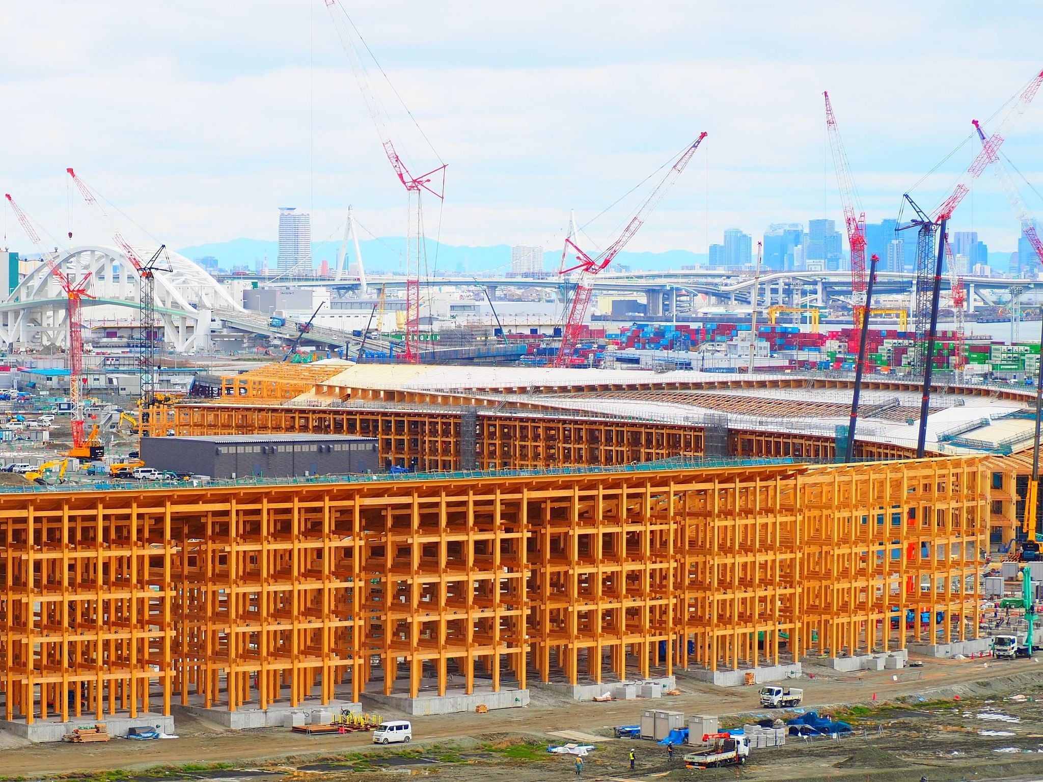 Sou Fujimoto's wooden Grand Ring for Expo 2025 Osaka is Sou Fujimoto's wooden Grand Ring for Expo 2025 Osaka is