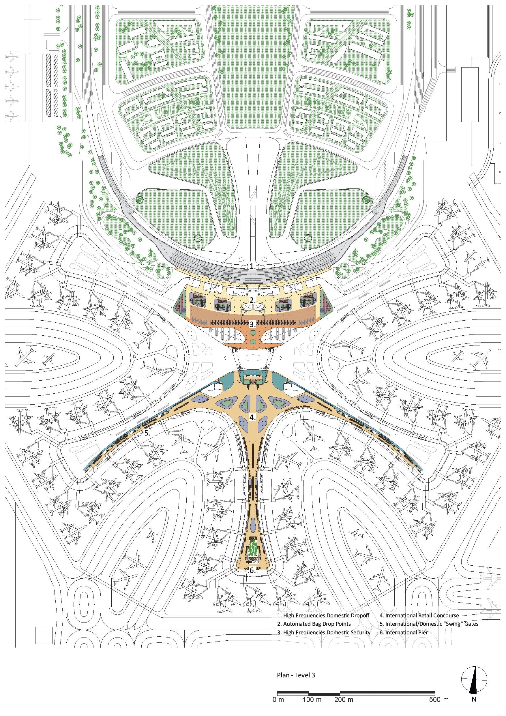 Zaha Hadid Architects' “starfish”-shaped Beijing Daxing International ...