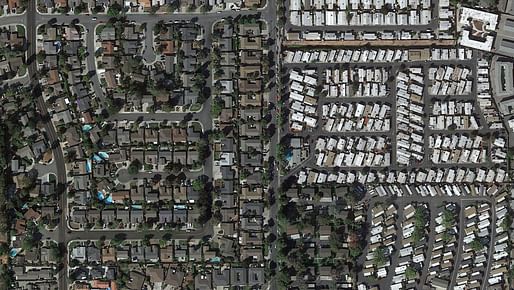 Housing density variations in Sunnyvale, California. Image credit: Google Earth, CC BY-ND
