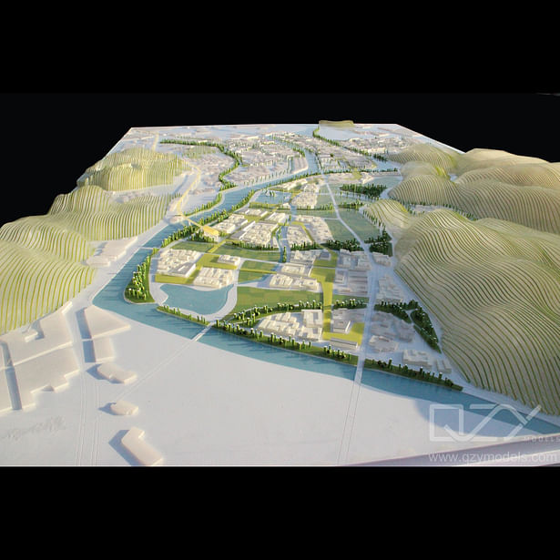 Ningbo Yinzhou River Urban Renewal Plan Model