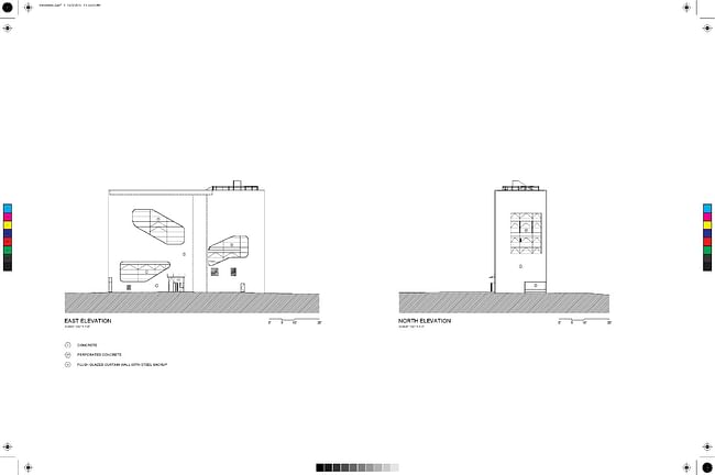 Elevations. Courtesy of Steven Holl Architects.