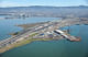 Aerial view of the east landing of the Bay Bridge, before the opening of the new span. Photo- CLUI