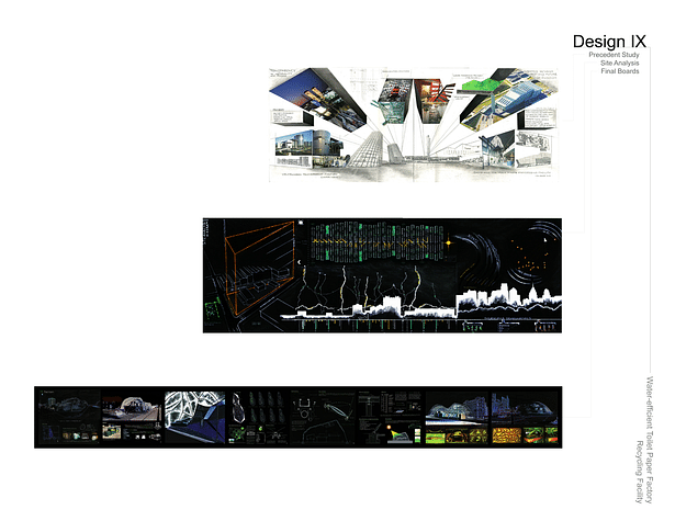 Precedent study, Site analysis, Final boards