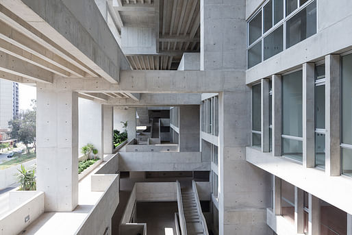 Inaugural RIBA International Prize winner: Universidad de Ingeniería y Tecnología (UTEC) in Lima, Peru by Grafton Architects. Photo © Iwan Baan.