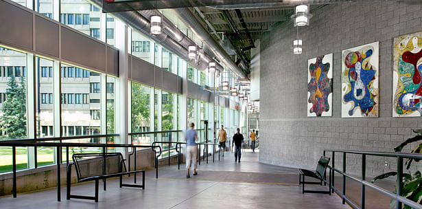 Inside the Main Lobby and connector
