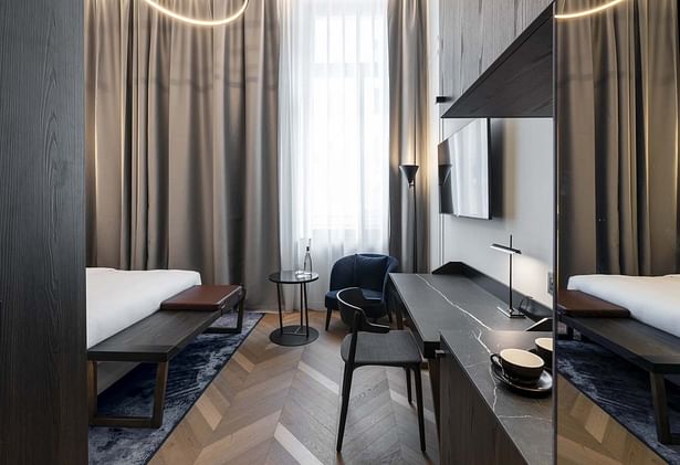 Radisson Collection Hotel, Palazzo Touring Club Milano. Project Studio Marco Piva, photo credit Andrea Martiradonna