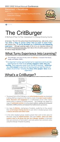 The Critburger: A Method of Peer-to-Peer Assessment in a Design Drawing Course