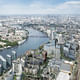 View of the River Thames at Nine Elms, looking east. Photo credit: Ballymore Group, via nepbridgecompetition.co.uk.