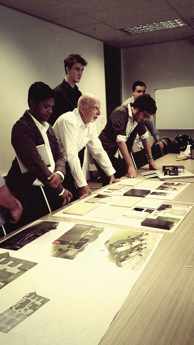 Tony Van Raat [Head of Dept. Architecture @ Unitec and NZIA associate] present at the client meeting on Wednesday