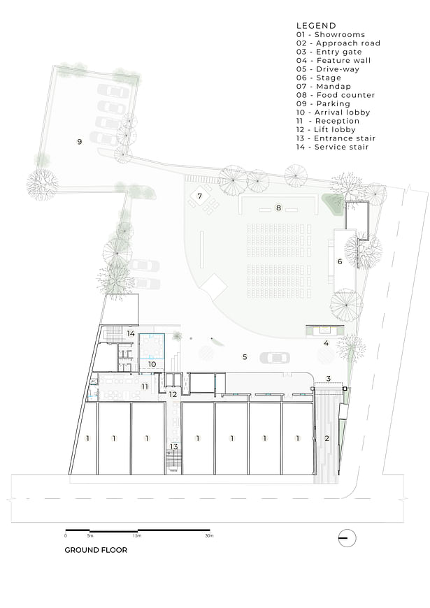 Ground Floor Plan Graphical Illustration - Janhvi Mishra