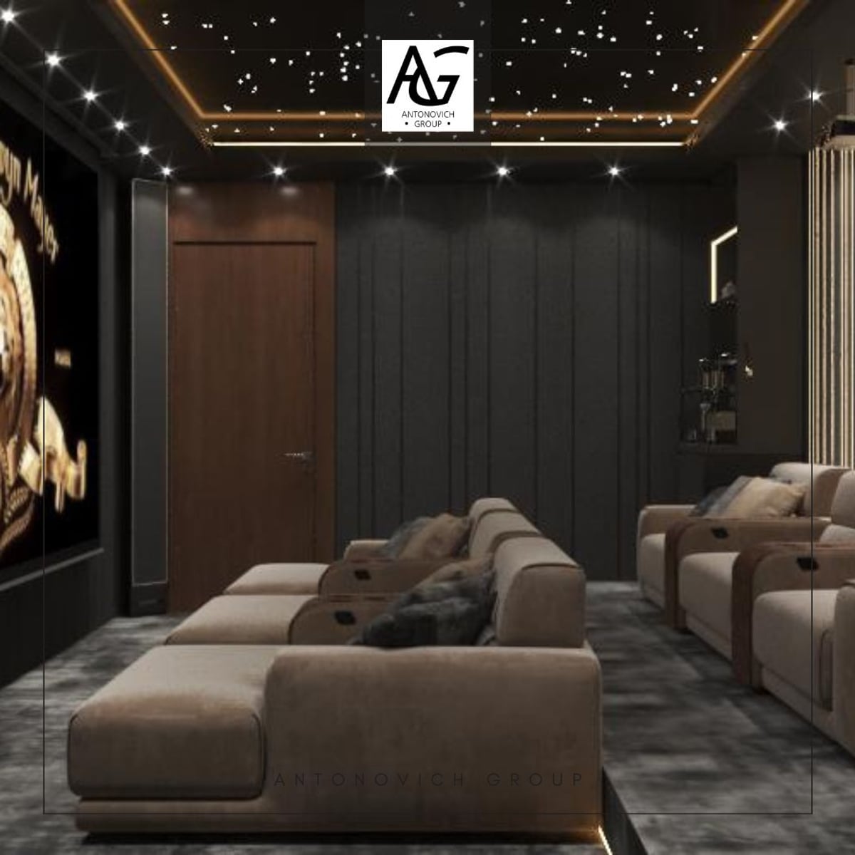 Home Cinema Interior and Fit-out Solutions | Luxury Antonovich Design ...