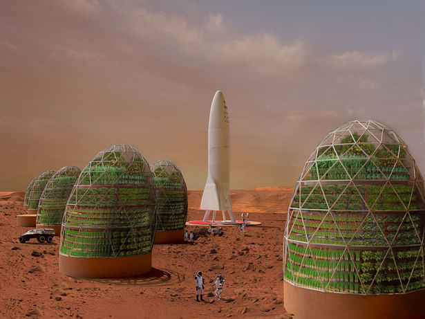 Mars Colony Perspective