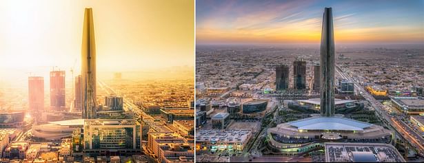 Omrania, Kingdom Centre, Riyadh. Photo © Ali Al Mubarak / Arriyadh Development Authority