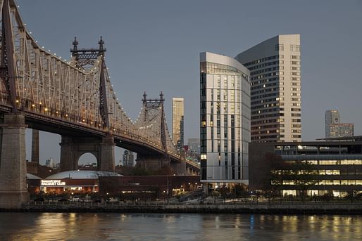 Cornell Tech Roosevelt Island campus for which Skidmore, Owings & Merrill with Field Operations developed the master plan. SOM is currently hiring in New York City (see details below). Photo: Michael Grimm.