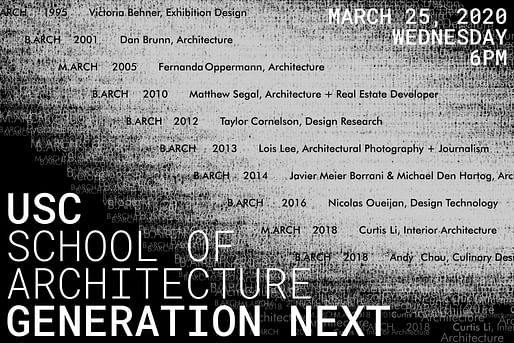 USC Architecture Generation Next 2020