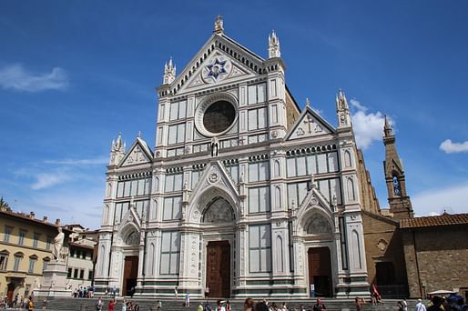 The Basilica of Santa Croce in Florence is among the recipients of a project grant as part of Italy's anti-seismic plan. Image: Victor R. Ruiz/Flickr