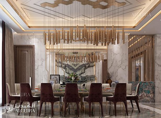 Stylish dining room interior design