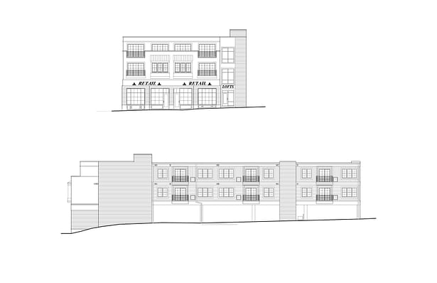 Front and Right Side Elevations