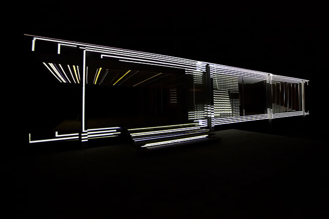 Luftwerk's INsite Study No.3 for the Farnsworth House. Photo by Kate Joyce.