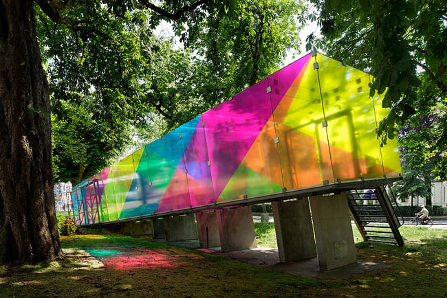 CMY pavilion in Groningen, the Netherlands shift architecture urbanism; Photo: René de Wit