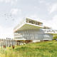 Rendering of the competition-winning design for Marknagil Education Center by BIG and Fuglark (Image courtesy of BIG)