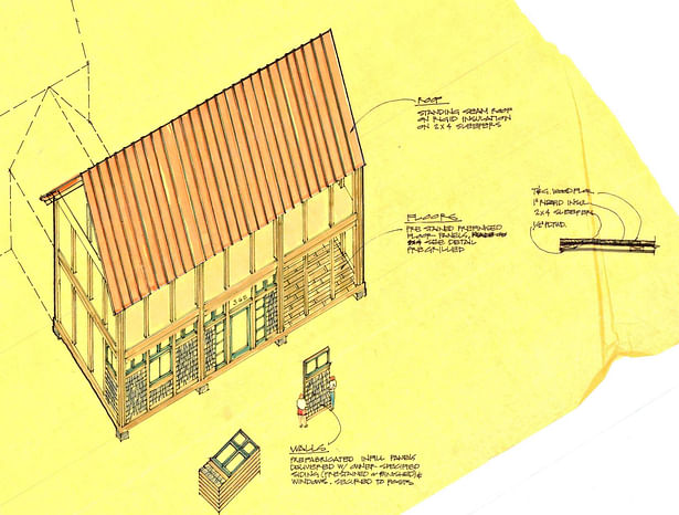THESIS -Post & Beam Construction Illustration