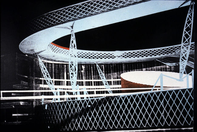 model for the National Library of France by Bernard Tschumi