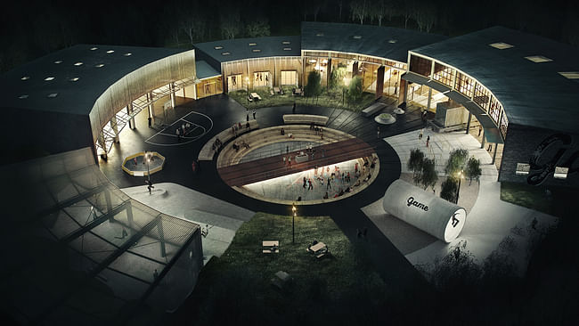 The team led by EFFEKT won a competition to design a new Streetmekka skate facility in Denmark. Image courtesy of EFFEKT.