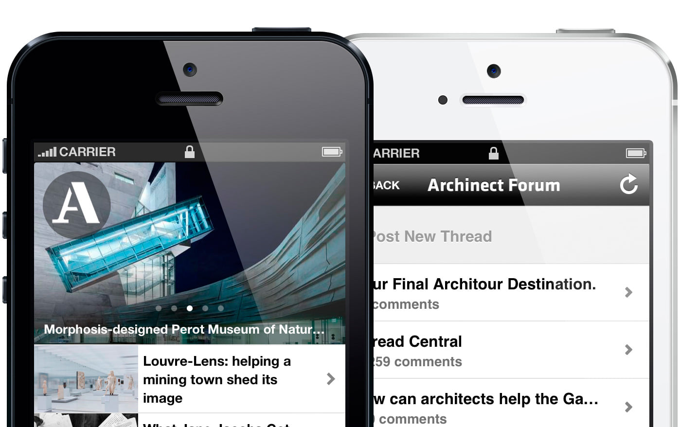The Archinect iPhone app is updated with Discussion Forum, Job ...