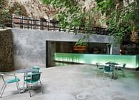 Bar in the Caves of Porto Cristo. Majorca. Spain