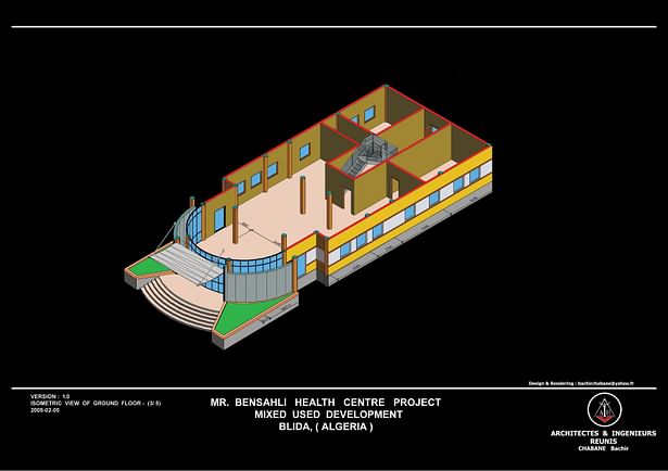 Isometric View of Ground Floor Plan