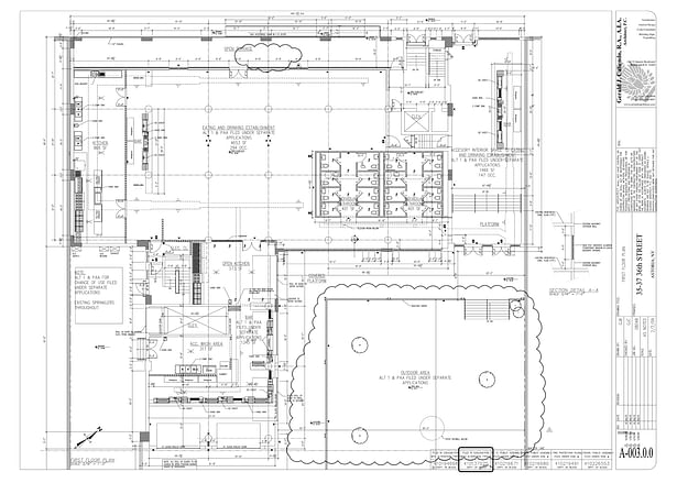 First Floor and Open Space Floorplan