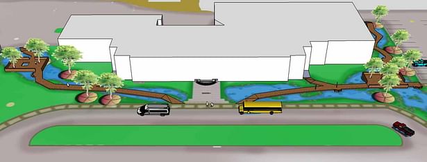 This kind of project is great for showing the public the opportunities that could take place in there city. The wetland boardwalk it truly unique to the Jr. high school and is accessible for all students of ages and could be used year round. In the long term this solution should be cost effective compared to the existing conditions of the waste water treatment. The project itself could help reduce the cost of pumping and treating the runoff. This site is a first of its kind in a retrofitting...