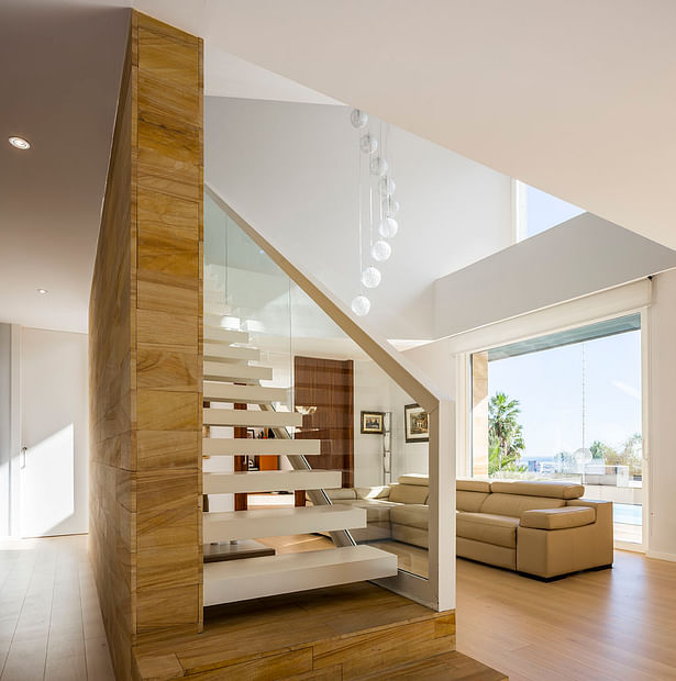Living and stairs - E House