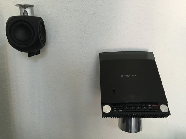 B&o BeoLab 3 Speaker and BeoSound 4 Wall Installation Hollywood by dmg Martinez Group