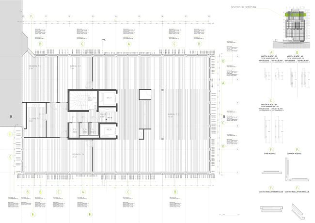 7th Floor Plan. Image: Giovanni Vaccarini Architetti