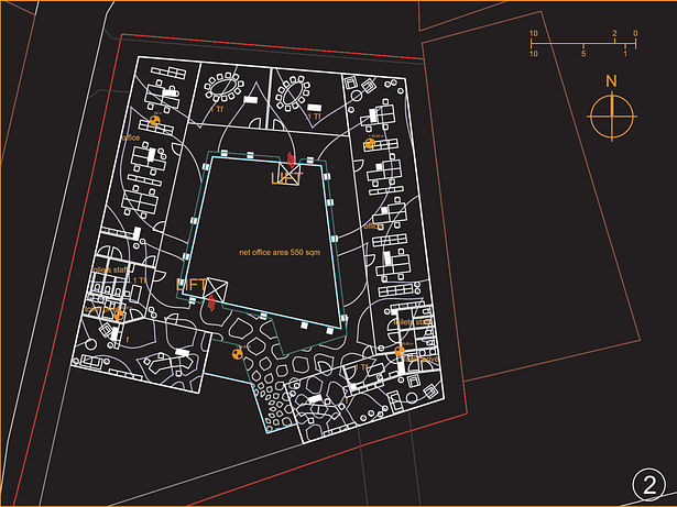 plan of typical office floor