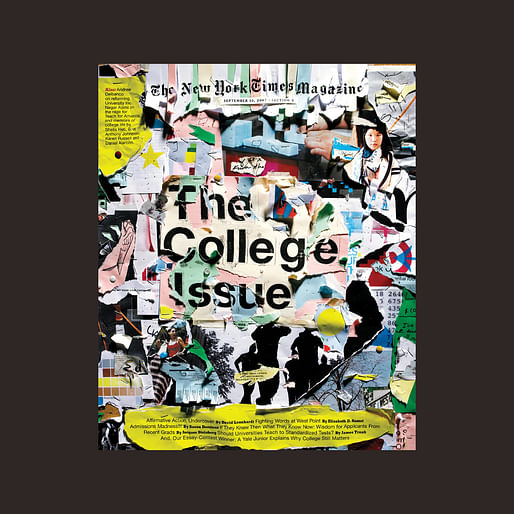 Arem Duplessis, “The College Issue” Cover, The New York Times Magazine. Photo: Tom Schierlitz 