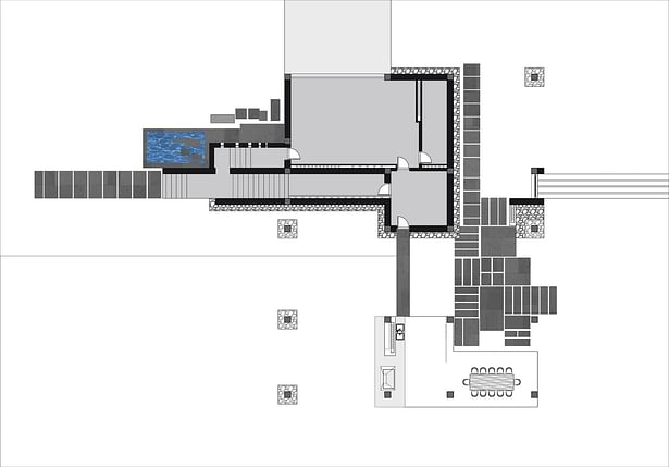 Plan of the ground floor 