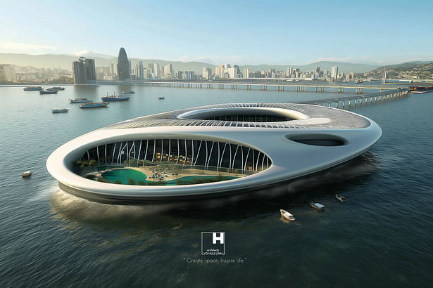 With each World Cup and Olympic Games, we have to build new stadiums and sports complexes, over and over again. Why don't we build stadiums combined with super yachts? In addition to serving the following congresses, we can turn them into mobile cities on the ocean for nomadic exploitation. It could be that cities relieve the overcrowding of mainland residents, this is a completely possible job, instead of us having to find ways to send people to Mars.