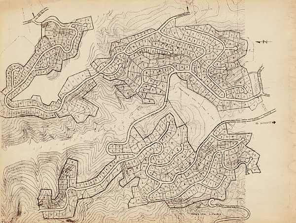 Crestwood Hills plan, c. 1949. Photo courtesy of Phaidon.com