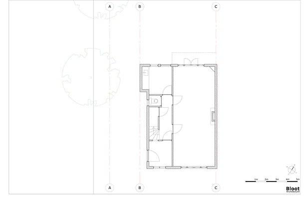 Ground Floor existing by Bloot Architecture