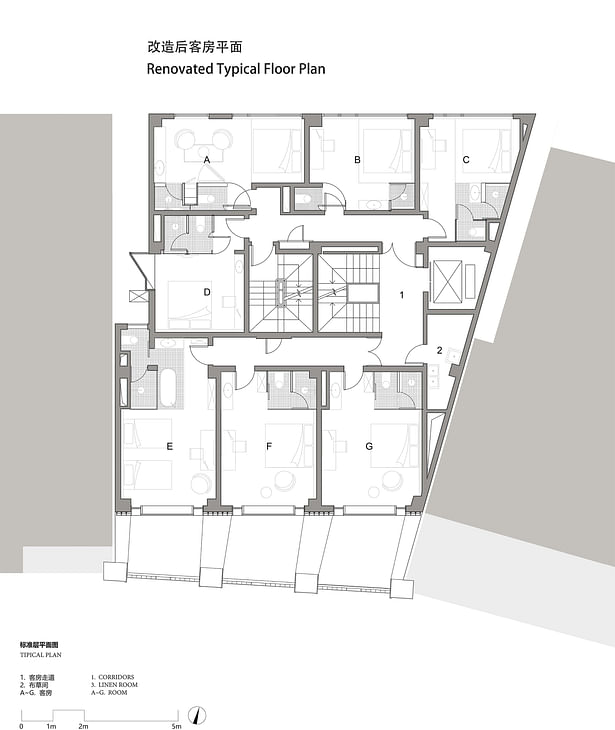 DRAWING_renovated typical floor plan © XING DESIGN